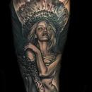 Angel Blend on Forearm Tattoo Design Thumbnail